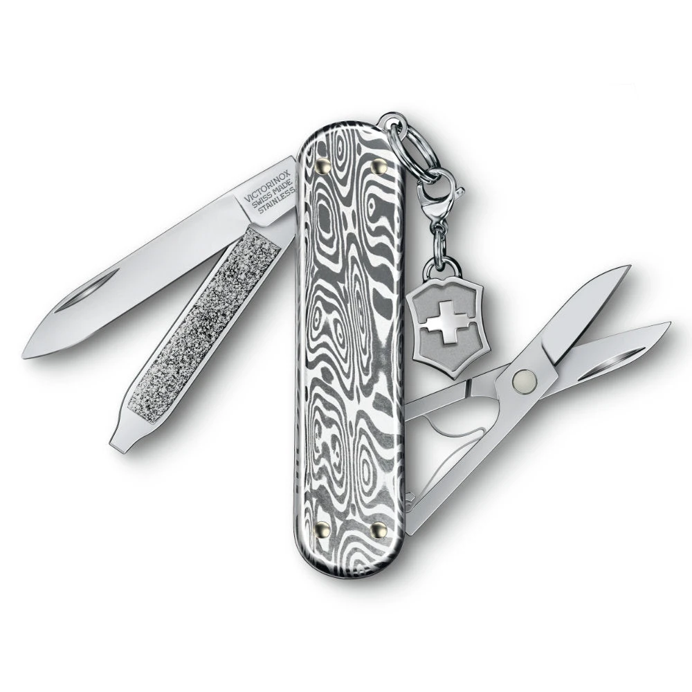 Victorinox Damast Classic SD Brilliant Swiss Army Knife - Image 2