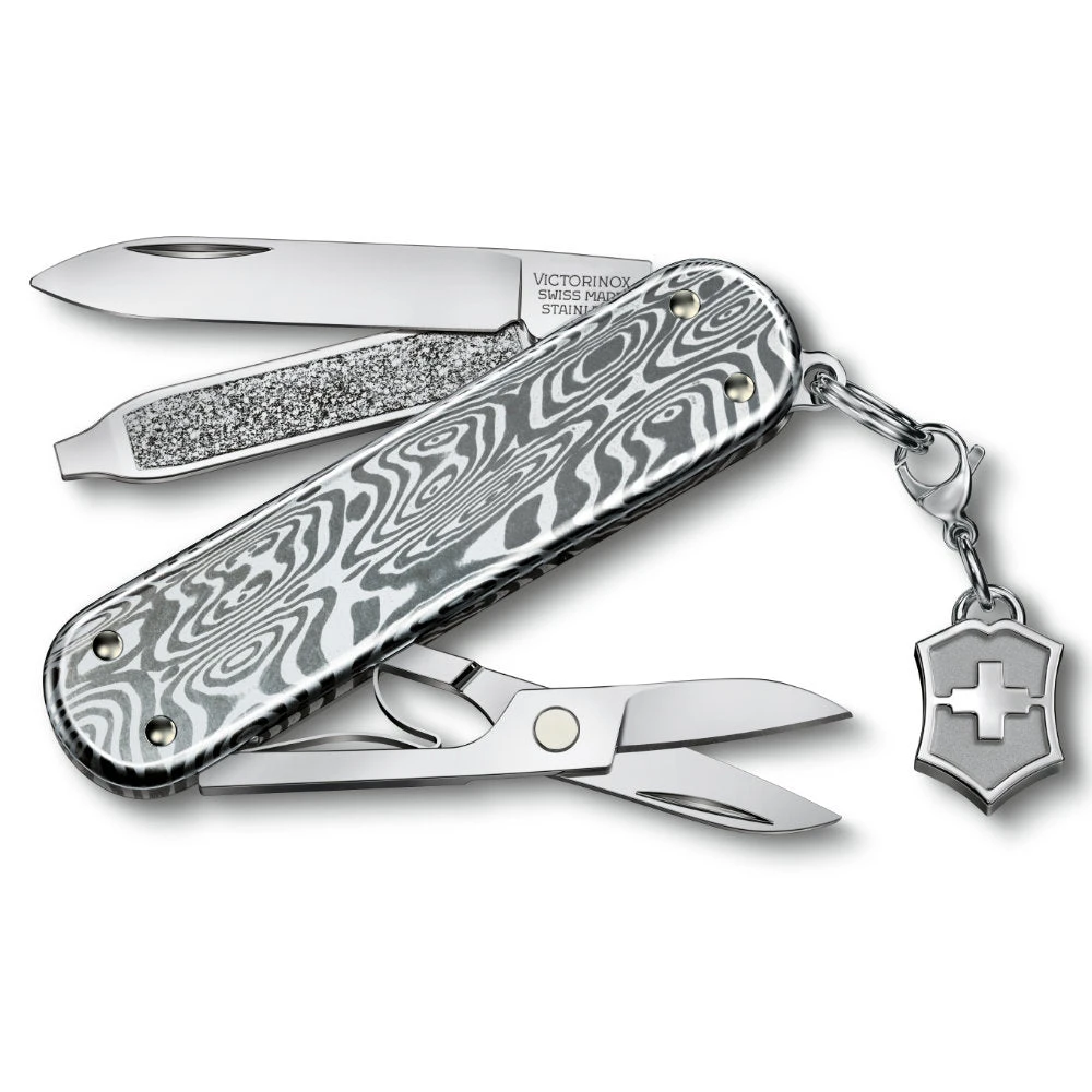 Victorinox Damast Classic SD Brilliant Swiss Army Knife - Image 5