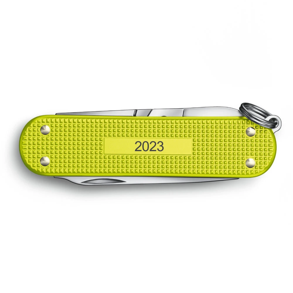 Victorinox Electric Yellow Classic SD Alox 2023 Limited Edition Swiss Army Knife - Image 2