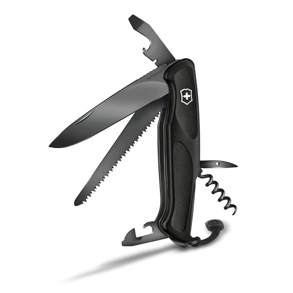 Victorinox Onyx Black RangerGrip 55 Lockblade Swiss Army Knife - Image 2
