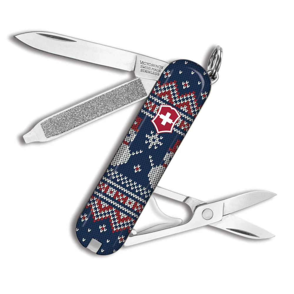 Victorinox Snowman Christmas Sweater Classic SD Designer Swiss Army Knife