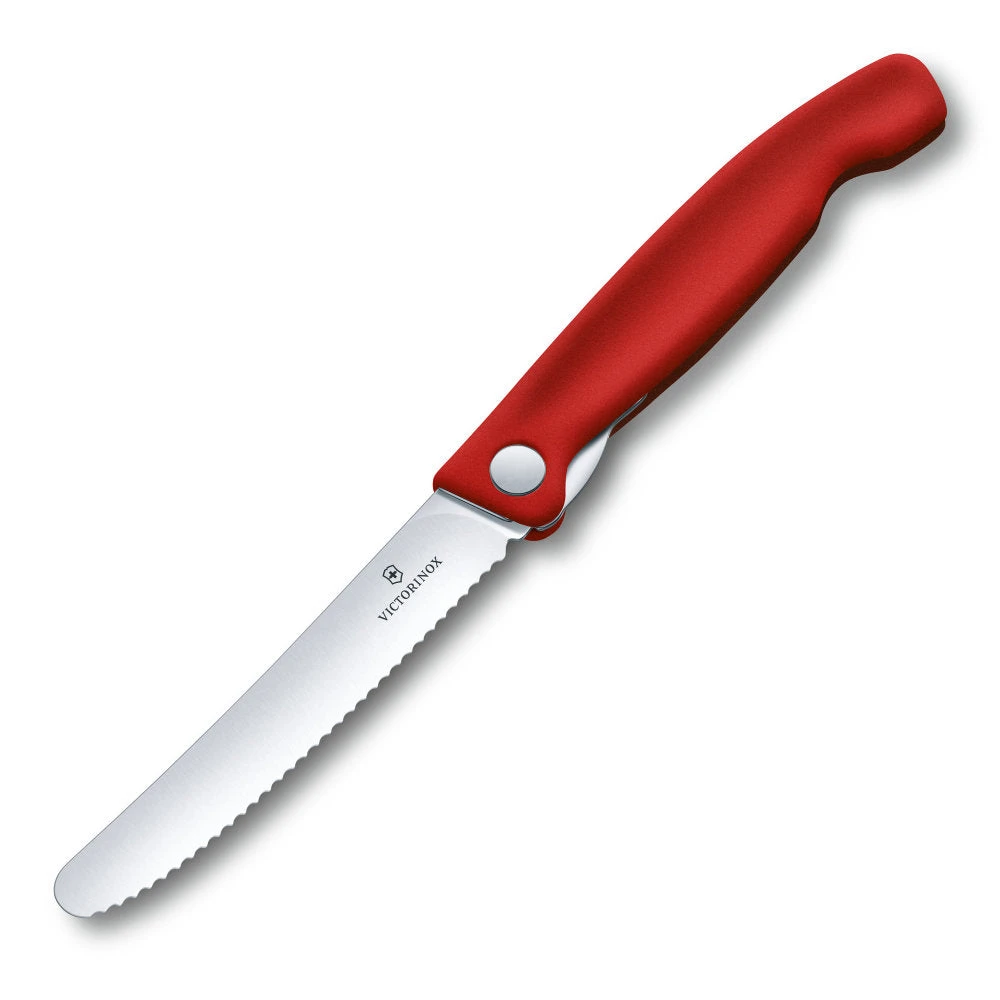Swiss Classic 4.3" Foldable Serrated Paring Knife By Victorinox - Image 3