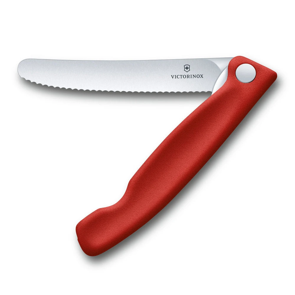 Swiss Classic 4.3" Foldable Serrated Paring Knife By Victorinox - Image 6