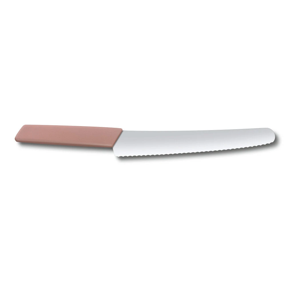 Swiss Modern Colors 8.5" Bread Knife In Apricot Rose By Victorinox - Image 2