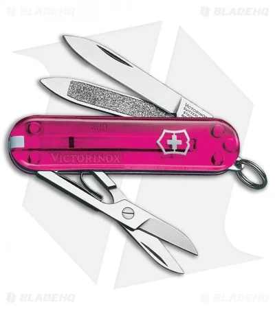 Victorinox Classic Pink Translucent Polymer (2.25" Stainless Steel)