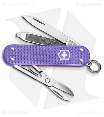 Victorinox Classic SD Alox Swiss Army Knife Electric Lavender
