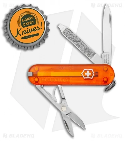 Victorinox Classic SD Fire Opal Polymer (2.25" Stainless Steel) - Image 4
