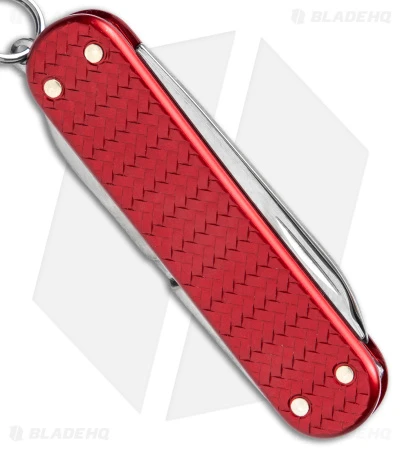 Victorinox Classic SD Precious Swiss Army Knife Woven Red Alox 06221401G - Image 3