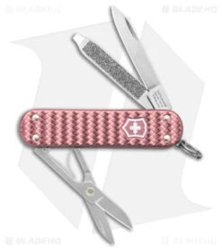 Victorinox Classic SD Precious Swiss Army Knife Woven Rose Alox 06221405G