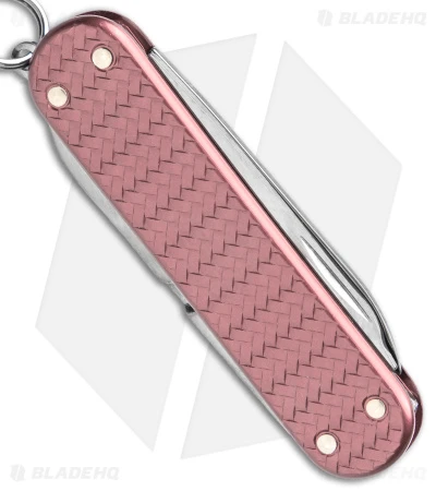 Victorinox Classic SD Precious Swiss Army Knife Woven Rose Alox 06221405G - Image 3