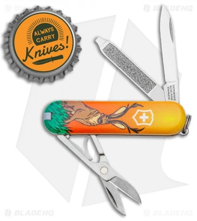 Victorinox Classic SD Swiss Army Knife Blade HQ Jackalope Exclusive - Image 4