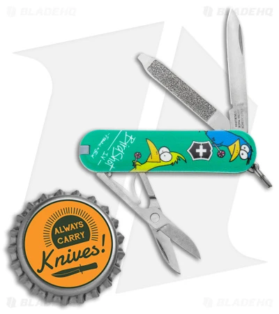 Victorinox Classic SD Swiss Army Knife Blade HQ/Frankie & Bird Exclusive Green - Image 4