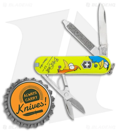 Victorinox Classic SD Swiss Army Knife Blade HQ/Frankie & Bird Exclusive Yellow - Image 4