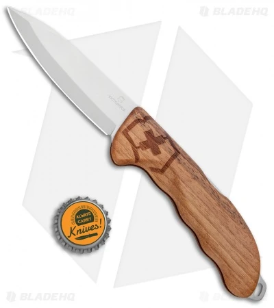 Victorinox Hunter Pro Lockback Knife Walnut Wood W/ Pouch (3.8") 0.9411.63 - Image 5