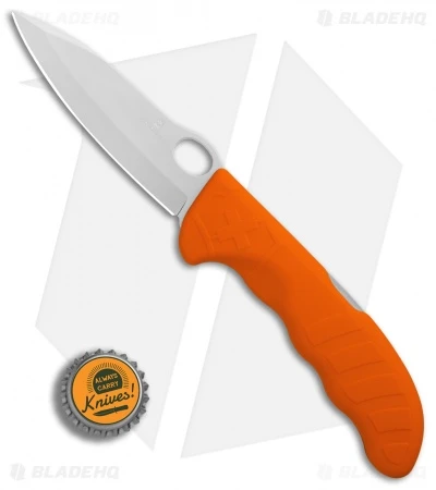 Victorinox Hunter Pro Lockback Knife Orange Zytel W/ Pouch (3.8" Bead Blast) - Image 5