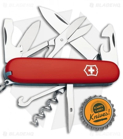 Victorinox Swiss Army Knife Climber Red W/ Sheath 53381 - Image 5