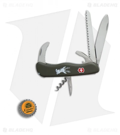 Victorinox Swiss Army Knife Hunter Lockblade OD Green 53642 - Image 4