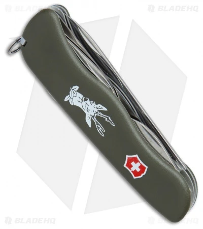 Victorinox Swiss Army Knife Hunter Lockblade OD Green 53642 - Image 3