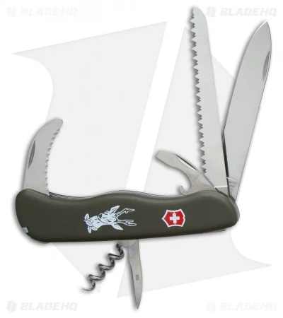 Victorinox Swiss Army Knife Hunter Lockblade OD Green 53642