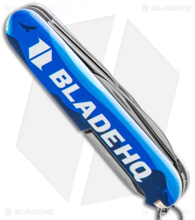 Victorinox Swiss Army Knife Tinker Blade HQ Blue Crazy Wolf "Lobo Loco" - Image 3