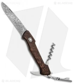 Victorinox Swiss Army Knife Wine Master Smoked Oak Wood (3.75" Damascus)