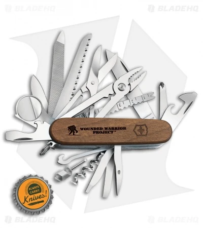 Victorinox SwissChamp Swiss Army Knife WWP Wood Handle 55076.US2 - Image 4