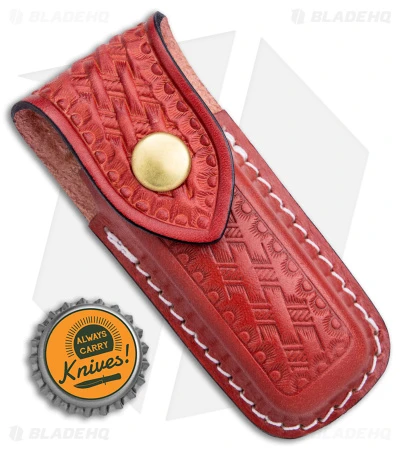 Victorinox Zermatt Medium Red Leather Belt Pouch - Image 4
