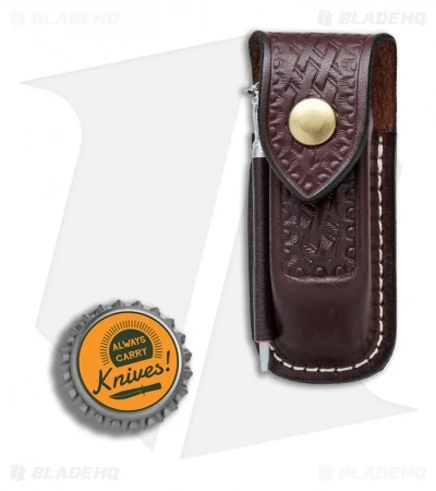 Victorinox Zermatt XL Brown Leather Belt Sheath W/ Sharpening Steel 33212 - Image 3