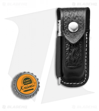 Victorinox Zermatt Large Black Leather Belt Pouch W/ Sharpening Steel 33209 - Image 3