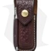 Victorinox Zermatt Medium Brown Leather Sheath W/ Sharpening Steel Rod 33204