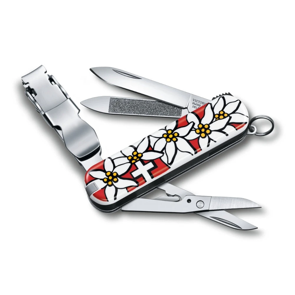 Victorinox Nail Clip 580 Red Edelweiss Swiss Army Knife