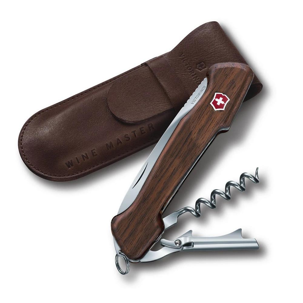 Victorinox Walnut Wine Master With Leather Pouch - Image 2