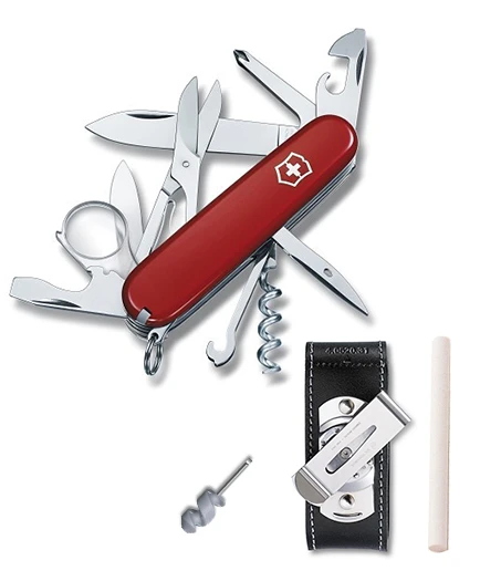 Set Victorinox EXPLORER 1.6703 Sheath + Sharpener Gratis