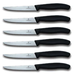 Swiss Classic 6-Piece 4.5" Spear Tip Serrated Steak Knife Set By Victorinox
