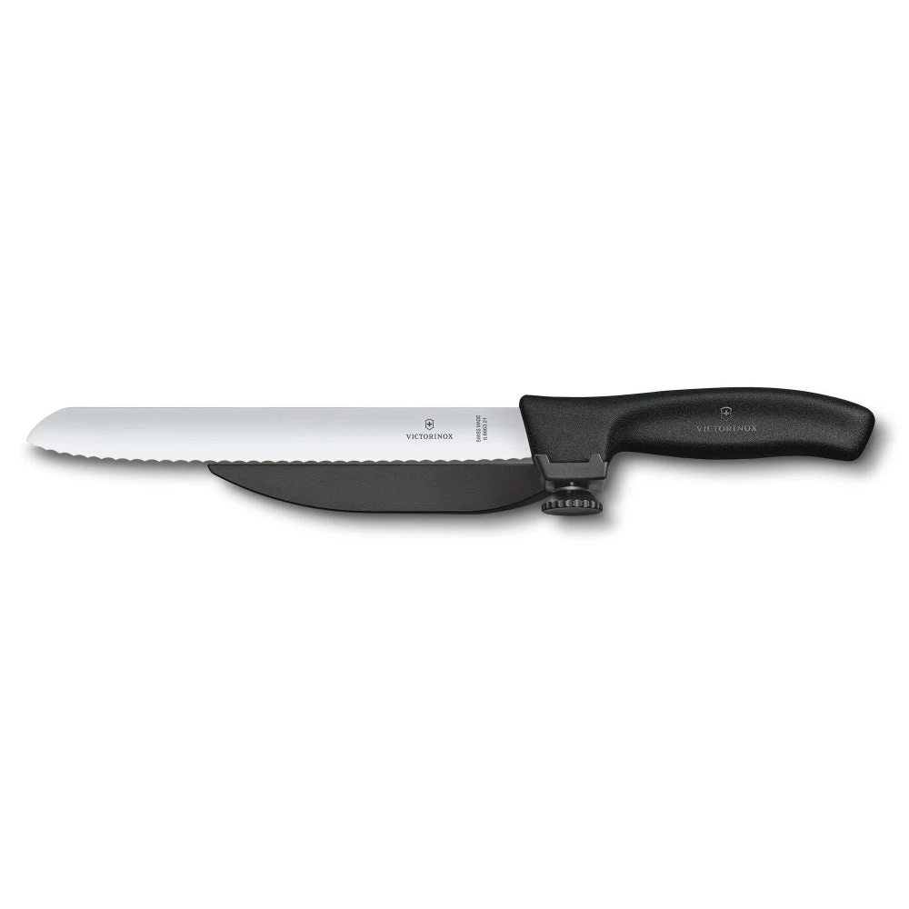 Swiss Classic 8" Serrated DUX-Knife With Adjustable Slicing Guide By Victorinox - Image 2
