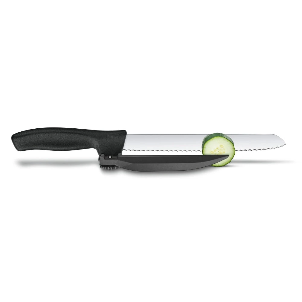 Swiss Classic 8" Serrated DUX-Knife With Adjustable Slicing Guide By Victorinox