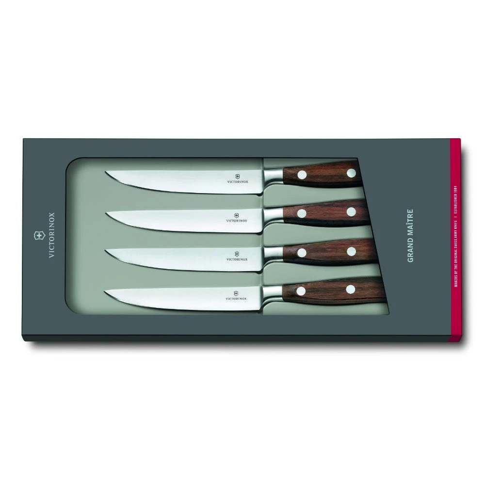 Victorinox Grand Maitre Wood 4-Piece Steak Knife Set